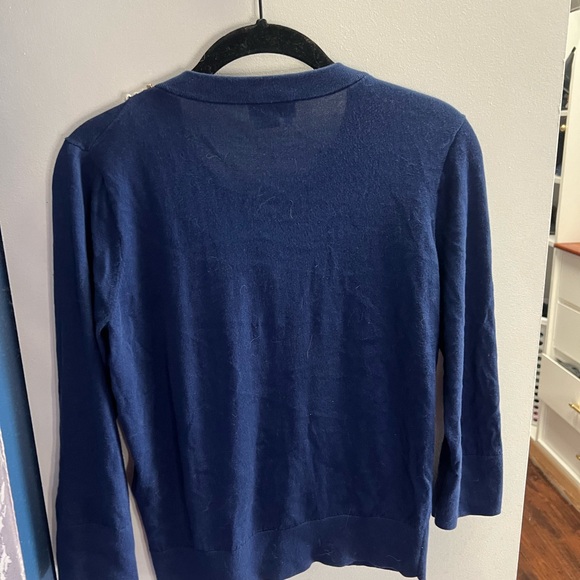 Kate Spade Pearl and Diamond / Crystal navy cardigan - small - Picture 7 of 7